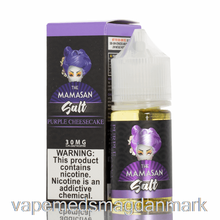 Vape Med Smag Lilla Cheesecake - Mamasansaltet - 30ml 30mg